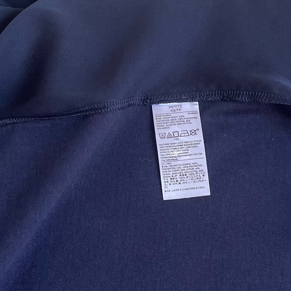 Banana Republic Mixed Media Ruffle Mock-Neck Top - Picture 10 of 11